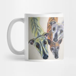 Colourful whippets Mug